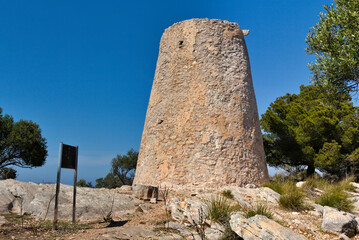 Fototapeta na wymiar water tower - Canyamel - Mallorca