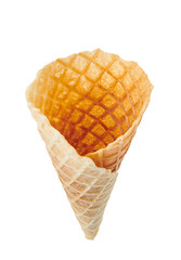 ice cream cone isolated on a white background