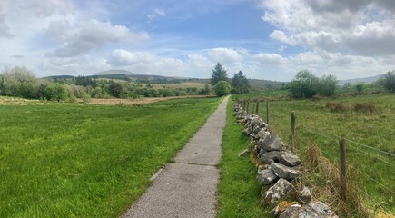 Path leading to Shannon pot, co Cavan, Ireland