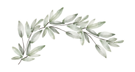 Floral wreaths - Hand drawn, isolated frames, flowers and leaves bouquets, wedding botanical