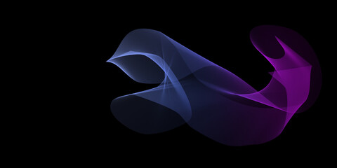 purple smoke on black