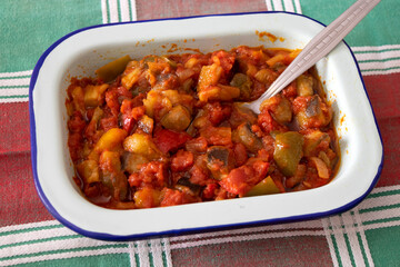 Vegetable mix with tomato called 