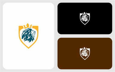 lion icon vector logo