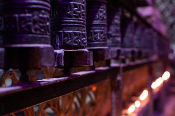 buddhist prayer wheels