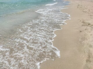 waves on the beach. Sea and sand