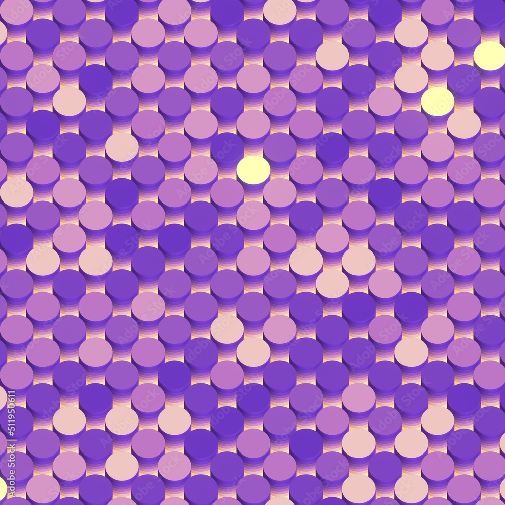 Poster pattern of multi colored cylinders. abstract geometric colorful background. 3d rendering digital ill