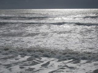 waves on the beach