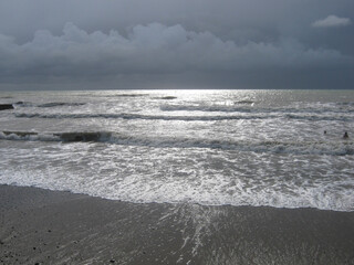 waves on the beach