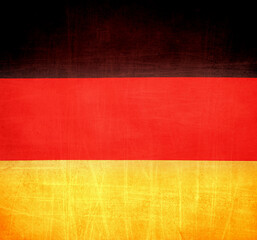 Flag of Germany with old texture.