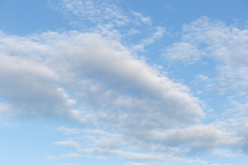 Sky background with beautiful clouds. Landscape with clouds.