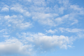 Naklejka na ściany i meble Sky background with beautiful clouds. Landscape with clouds.