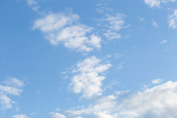 Sky background with beautiful clouds. Landscape with clouds.