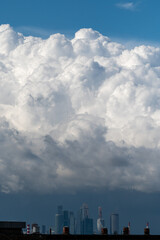 clouds over the city