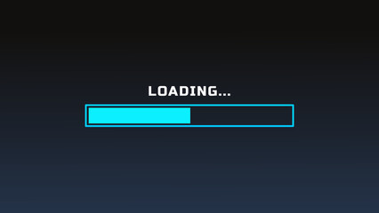 Loading Screen Vector Blue