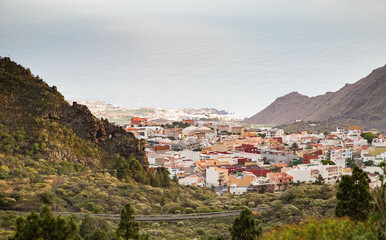 Obraz premium rugged landscape and vegetation in Tenerife