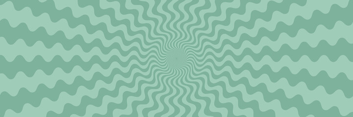 Vector abstract background. Simple  illustration with wavy stripes. Long horizontal banner.