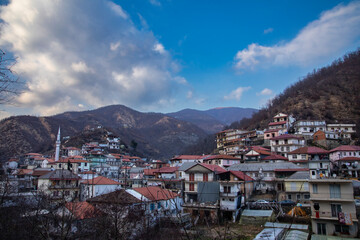 Thermes is a mountainous Pomak village in Xanthi, Greece