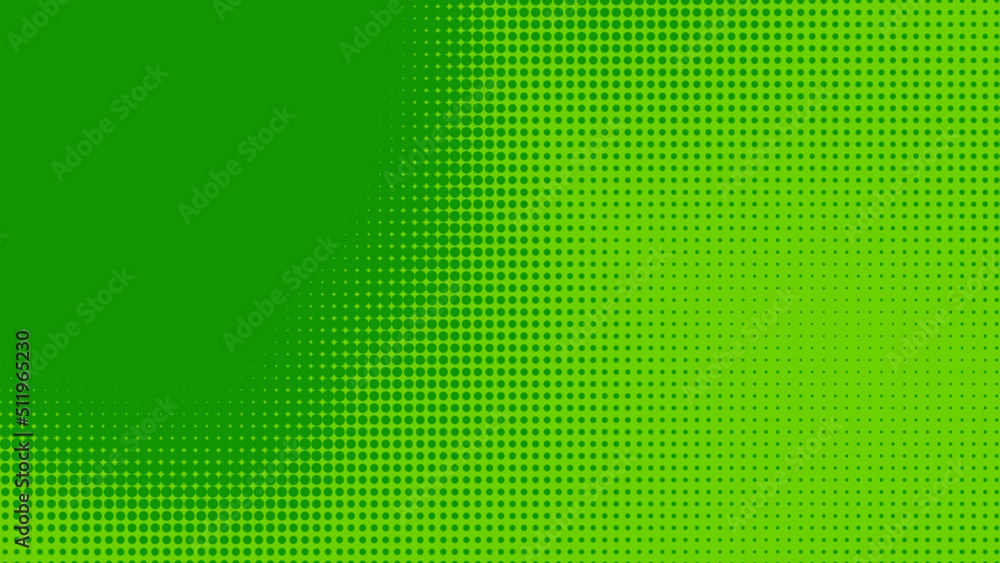 Poster dots halftone green color pattern gradient texture with technology digital background. dots pop art 