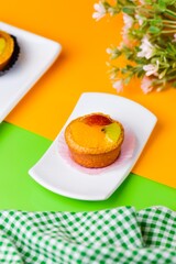 Assorted delicious homemade colorful cakes
