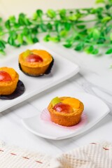 Assorted delicious homemade colorful cakes