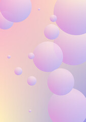 Cover fluid with round shapes
