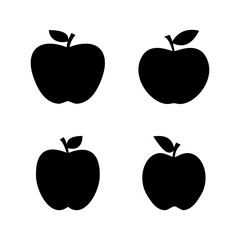 Apple icon vector. Apple sign and symbols for web design.