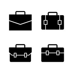 Briefcase icon vector. suitcase sign and symbol. luggage symbol.