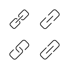 Link icon vector. Hyperlink chain sign and symbol