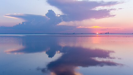 Pastel sunset on Mobile Bay 