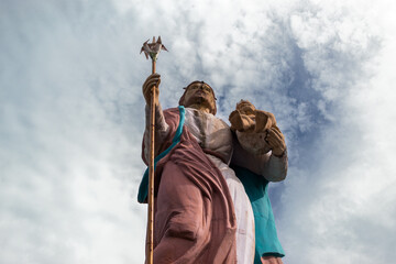 Estátua de São José na cidade de Guimarães, Maranhão - Brasil