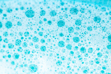  water with white foam bubbles.Cleanliness and hygiene background. Foam Water Soap Suds.Texture...