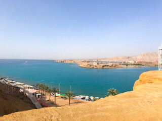 Fototapeta premium beautiful view of sunny egypt in sharm el sheikh