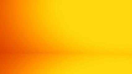 Abstract luxury vintage orange gradient background look like sun and empty studio room for display product ad website template