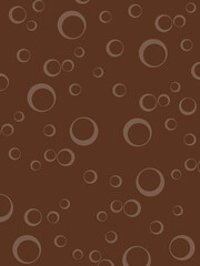 brown background with bubble blobs