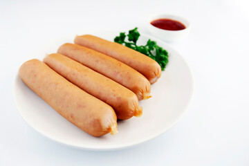 Multiple sausages on the table