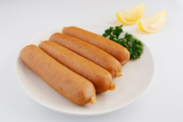 Multiple sausages on the table
