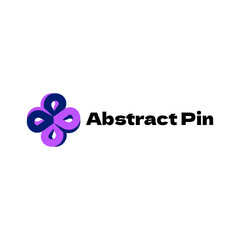 Fototapeta na wymiar abstract pin logo template 