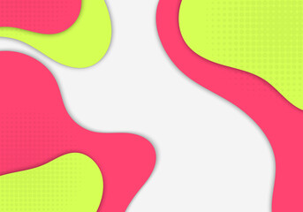 Abstract colorful doodles template design decorative style artwork. Overlapping style decoration artwork background.