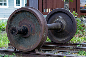 old train wheel