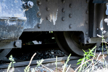 Fototapeta na wymiar wheel of a train