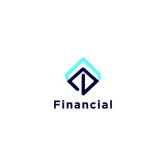 Accounting or finance logo design vector simple 
