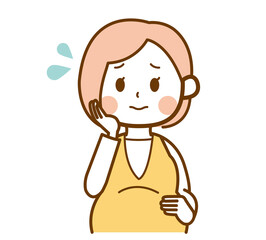 困る妊婦さん