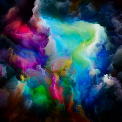 Obraz na płótnie Canvas Visualization of Virtual Color