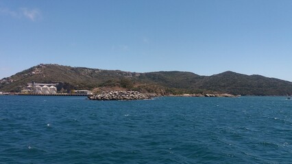 Naklejka premium view from the sea