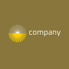 flat abstract logo template