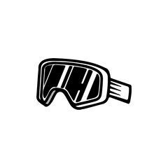 ski goggles logo vector illustration