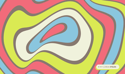  Pattern with optical illusion. Abstract striped background with ripple effect. Vector illustration.