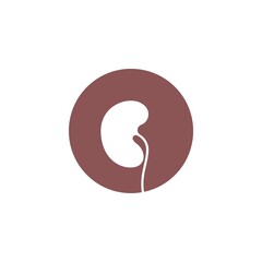 Kidney icon logo design template