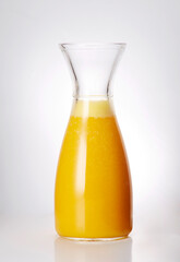 delicious drink, pumpkin juice on white background