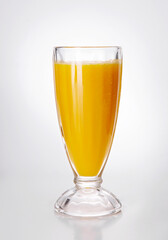 delicious drink, pumpkin juice on white background